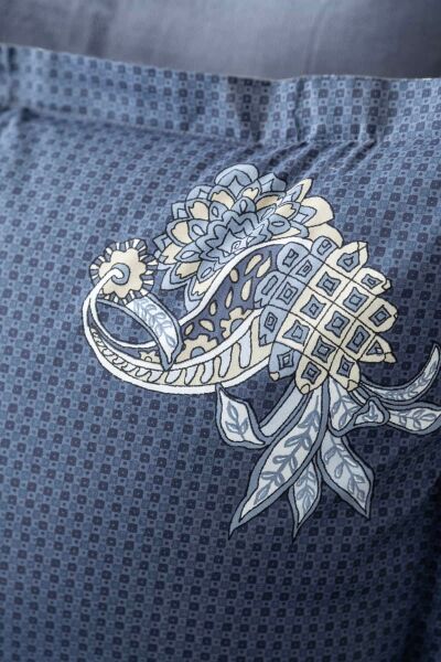 MY TOUCH ÇİFT KİŞİLİK KADİFELİ NEVRESİM TAKIMI -İNDİGO