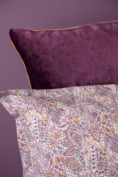 MY TOUCH ÇİFT KİŞİLİK KADİFELİ NEVRESİM TAKIMI -LONA MÜRDÜM