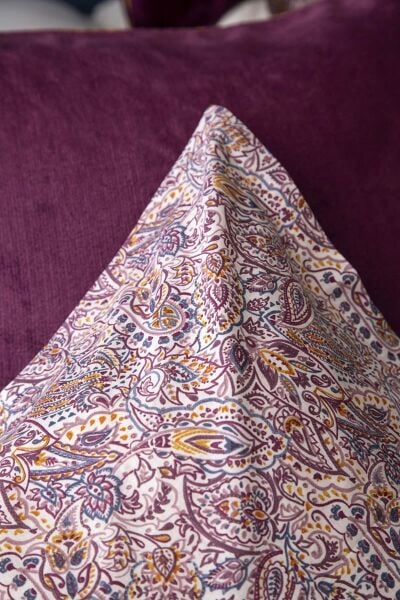 MY TOUCH ÇİFT KİŞİLİK KADİFELİ NEVRESİM TAKIMI -LONA MÜRDÜM