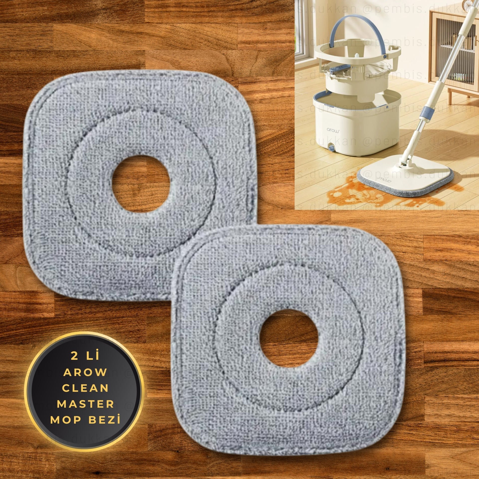 2Lİ CLEAN MASTER MOP BEZİ