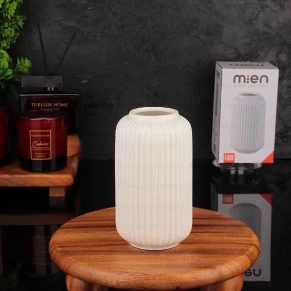 SİLİNDİR MODEL PARLAK KÜÇÜK BOY SERAMİK VAZO (XSD-1027)