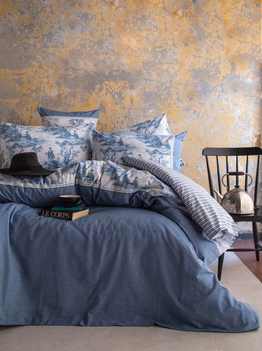 FRANCİS KREP ÇİFT KİŞİLİK NEVRESİM TAKIMI