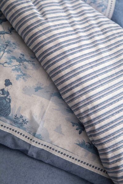 FRANCİS KREP ÇİFT KİŞİLİK NEVRESİM TAKIMI