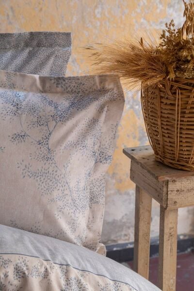 MİLA ÇİFT KİŞİLİK NEVRESİM TAKIMI - MAVİ