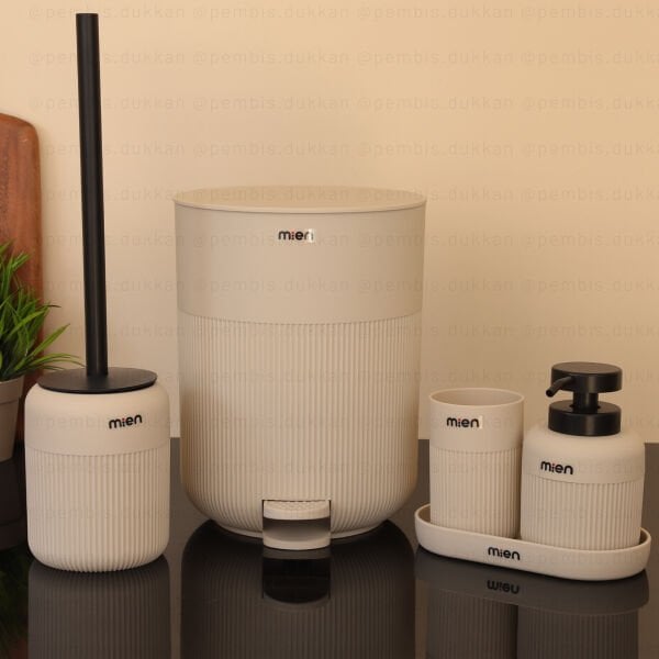MN YUVARLAK KREM 5 PARÇA BANYO SET 9H31