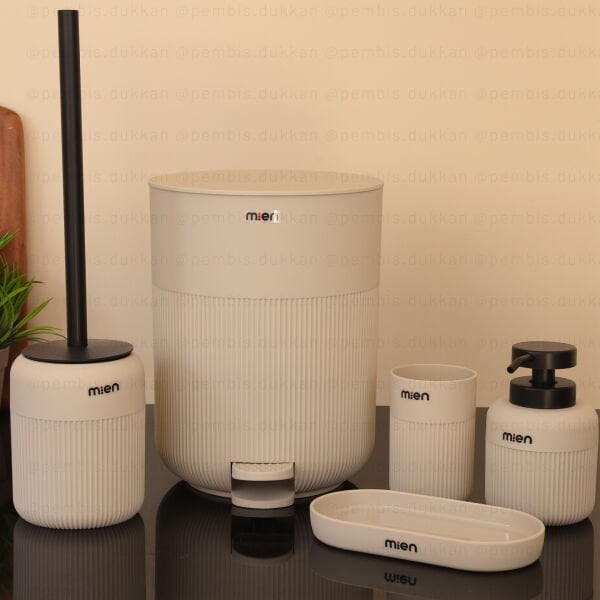 MN YUVARLAK KREM 5 PARÇA BANYO SET 9H31