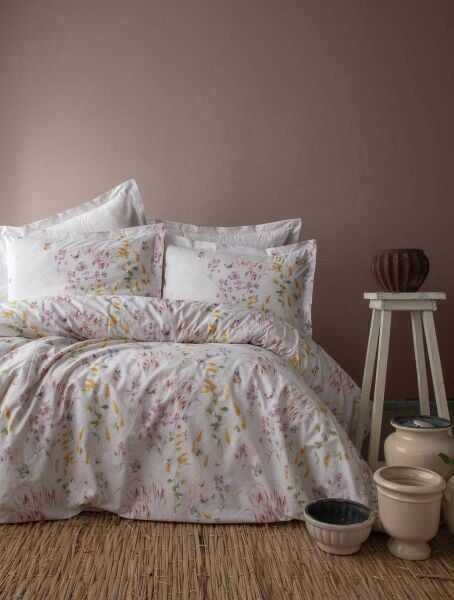 HELENA ÇİFT KİŞİLİK NEVRESİM TAKIMI - PEMBE