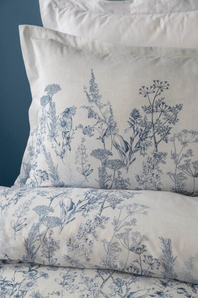 HEATHER ÇİFT KİŞİLİK NEVRESİM TAKIMI - MAVİ