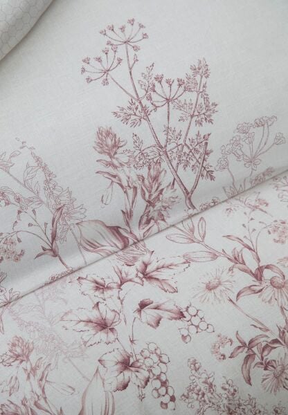 HEATHER ÇİFT KİŞİLİK NEVRESİM TAKIMI - PUDRA