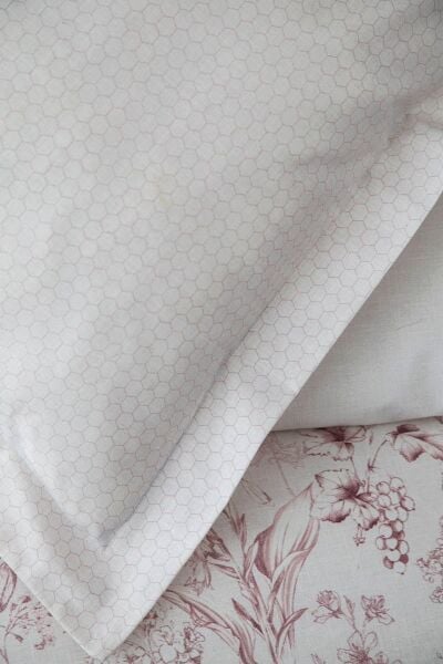 HEATHER ÇİFT KİŞİLİK NEVRESİM TAKIMI - PUDRA