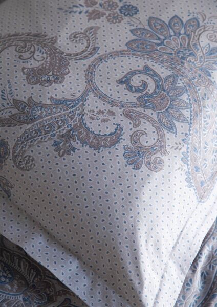 ELEGANCE SATEN ÇİFT KİŞİLİK NEVRESİM TAKIMI -BERTA İNDİGO