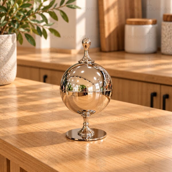 Silver Küre Küçük Şekerlik & Sunumluk (P-289.143654)