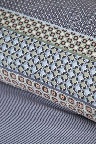 ELEGANCE SATEN ÇİFT KİŞİLİK NEVRESİM TAKIMI - REGİNA İNDİGO