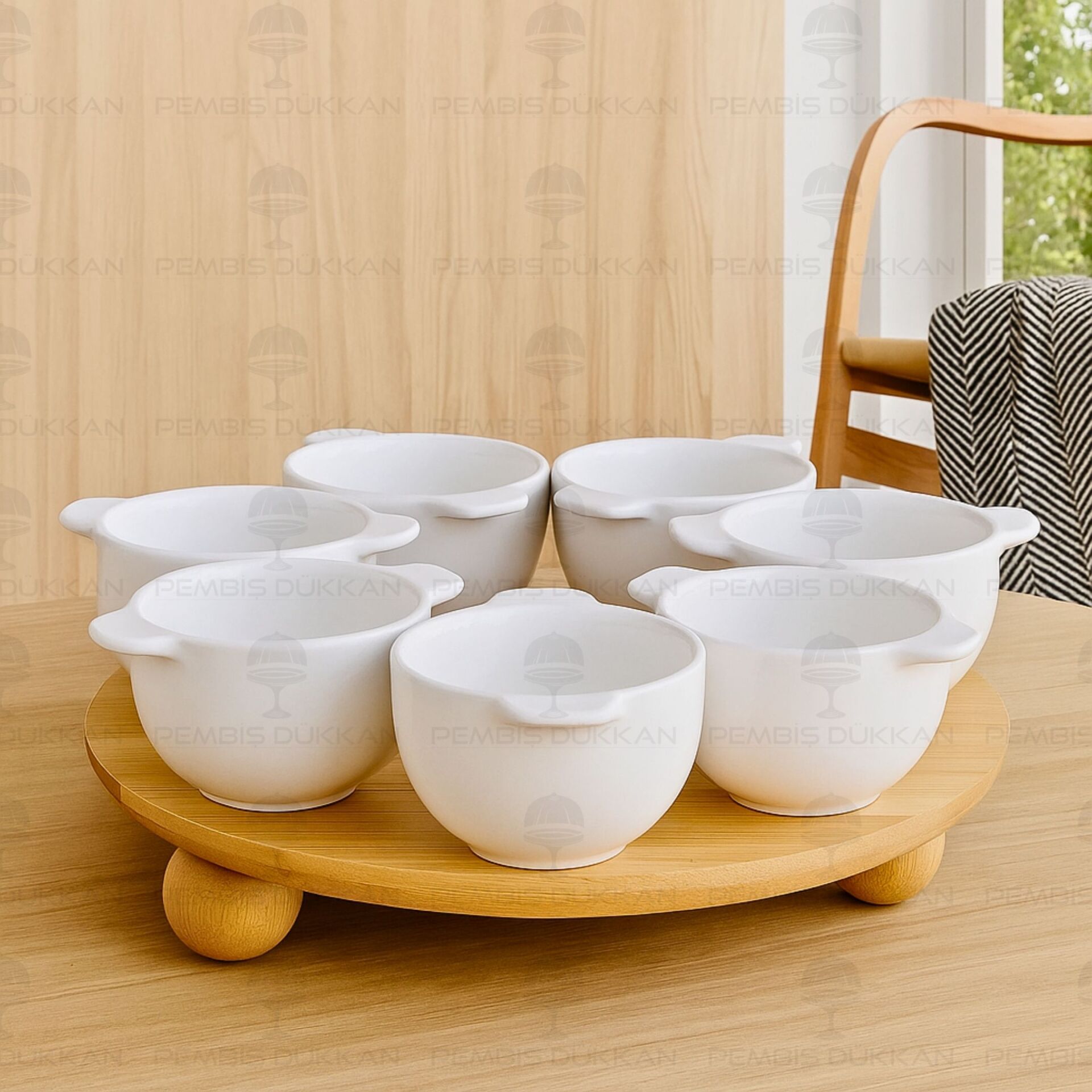 LOTUS MASA ORTASI BAMBU STANDLI, ÇEREZ & REÇELLİK KOMBİN SET 11 (985)