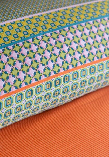 ELEGANCE SATEN ÇİFT KİŞİLİK NEVRESİM TAKIMI - REGİNA ORANGE