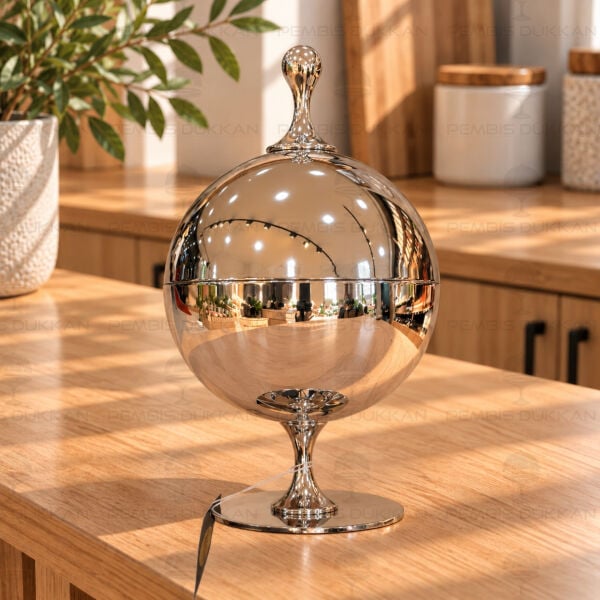 Silver Küre Büyük Şekerlik & Sunumluk (P-289.143647)