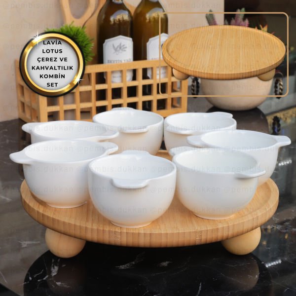 LAVİA 32 CM LOTUS TOP AYAKLI KOMBİN SET