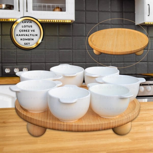 LAVİA 32 CM LOTUS TOP AYAKLI KOMBİN SET