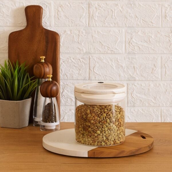 BEYAZ TESORA 850ML ERZAK KAVANOZU (NO:1)