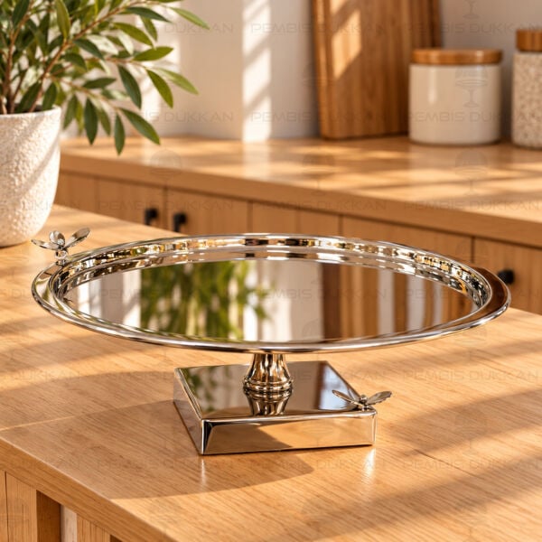 Silver Ayaklı Yuvarlak Sunumluk (P-341.135932)