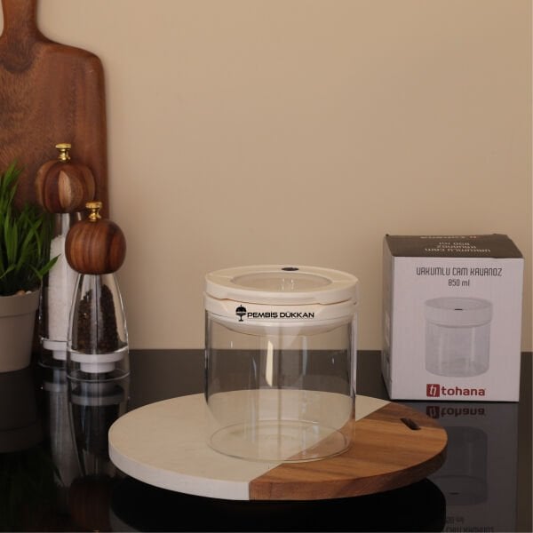 BEYAZ TESORA 850ML ERZAK KAVANOZU (NO:1)