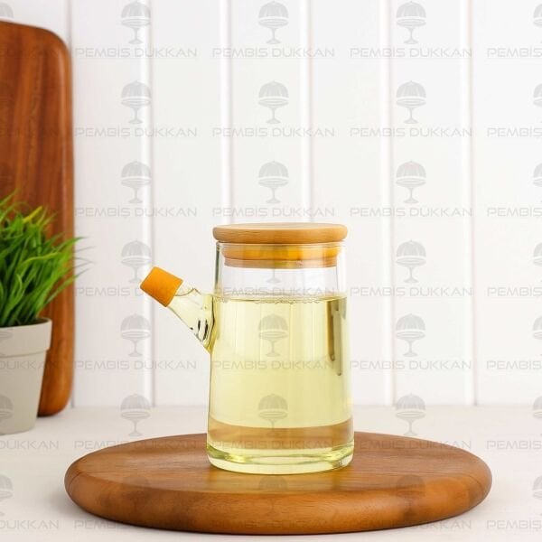 1 ADET MİNİ SERVİS BOY 300ML YAĞDANLIK, SİRKELİK  (G3826)