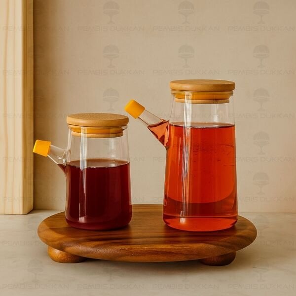 MİNİ SERVİS BOY 400ML YAĞDANLIK & SİRKELİK - SOSLUK (G3827)