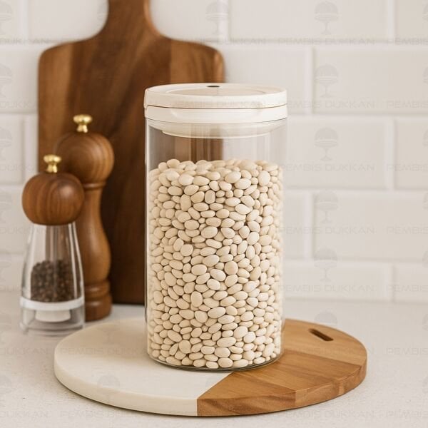 BEYAZ TESORA 1650ML ERZAK KAVANOZU (NO:3)