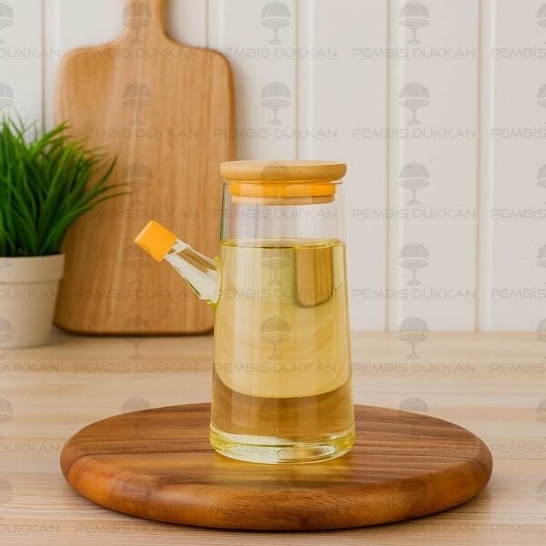 1 ADET MİNİ SERVİS BOY 400ML YAĞDANLIK, SİRKELİK  (G3827)