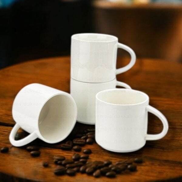 1 ADET PORSELEN 150ML DUBBLE TÜRK KAHVE KUPASI (4014)