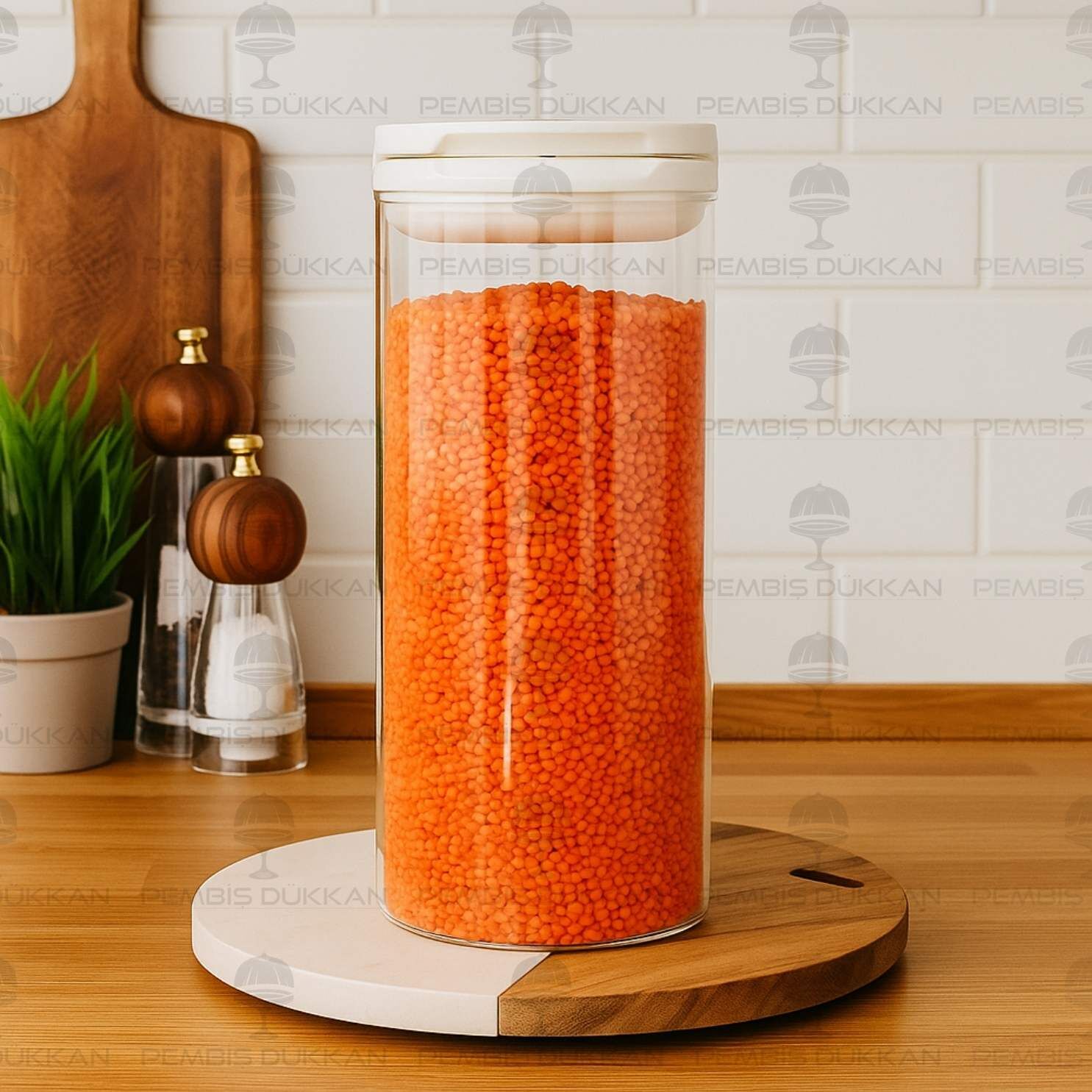 BEYAZ TESORA  2100ML ERZAK KAVANOZU (NO:4)