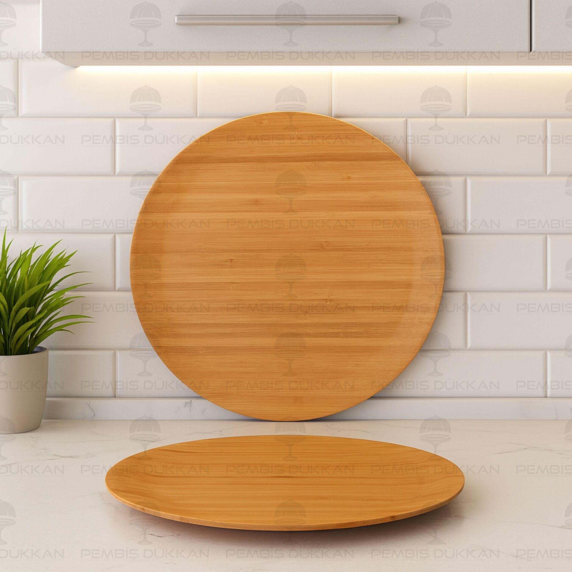 1 ADET BAMBU YUVARLAK 25CM KAHVALTI & YEMEK SERVİS (7B220)