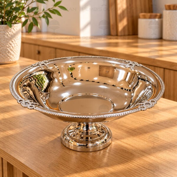 Silver Ayaklı Fiyonk Mega Sunumluk Kase (P-248.142626)