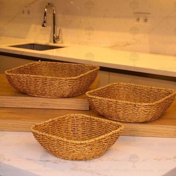 Rattan Büyük Kare Sepet 085