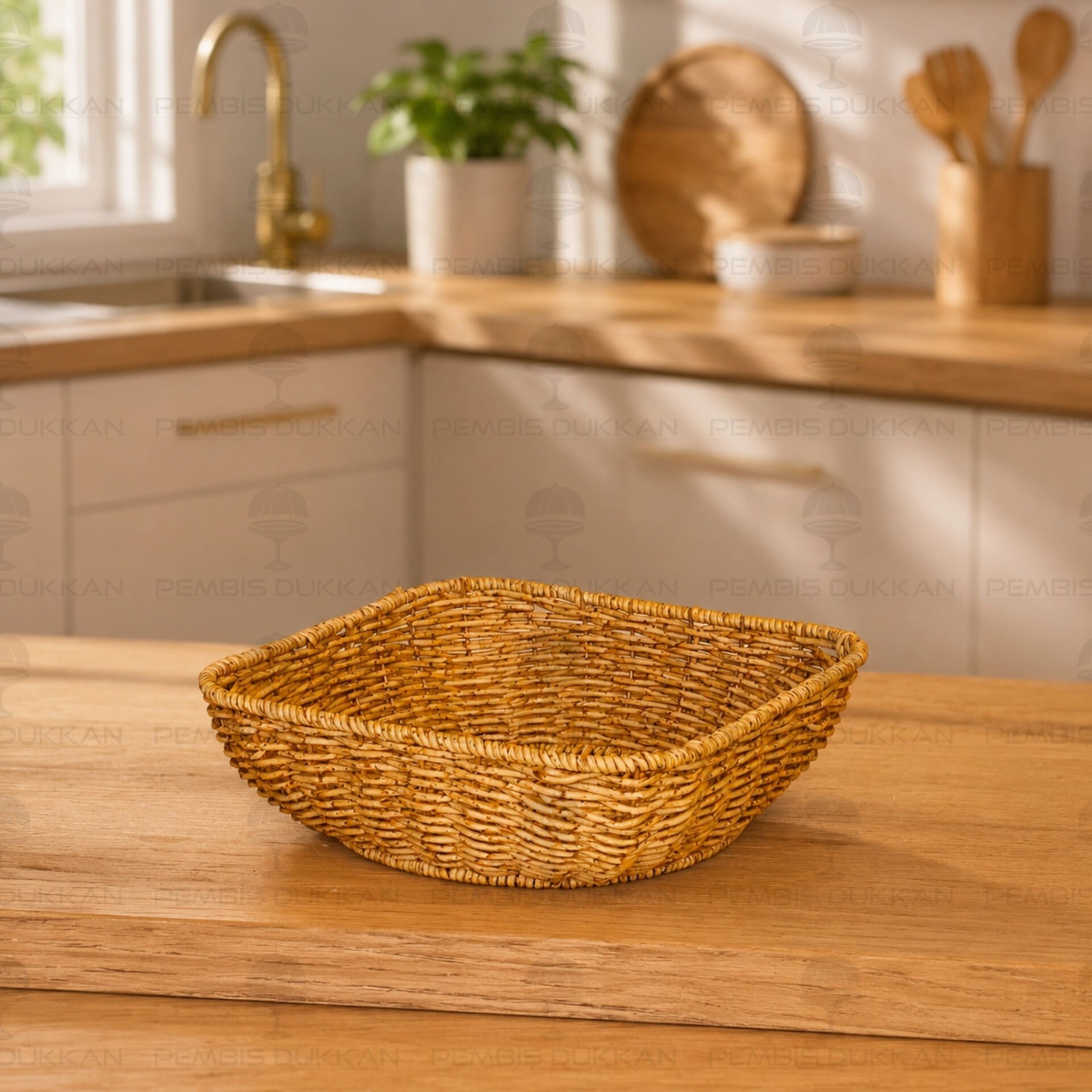 RATTAN KÜÇÜK KARE SEPET (085)