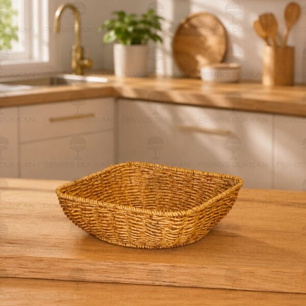 Rattan Küçük Kare Sepet 085