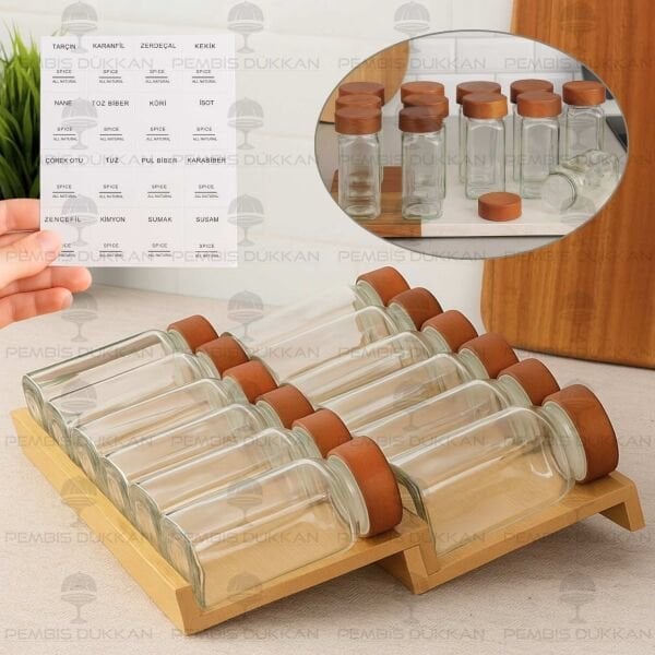 BAMBU ÇEKMECE İÇİ 2 BASAMAKLI BAHARATLIK STANDI (1355)