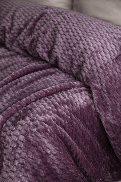 TRUSTY JAKAR DESEN TEK KİŞİLİK BATTANİYE 160x220CM - MÜRDÜM