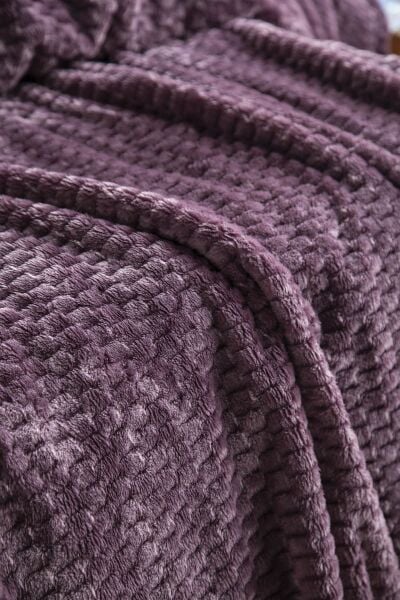 TRUSTY JAKAR DESEN TEK KİŞİLİK BATTANİYE 160x220CM - MÜRDÜM