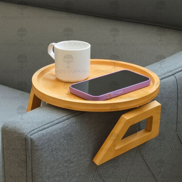 BAMBU YUVARLAK  KOLTUK KENARI - KOLÇAK - KOLTUK TEPSİSİ (1431)