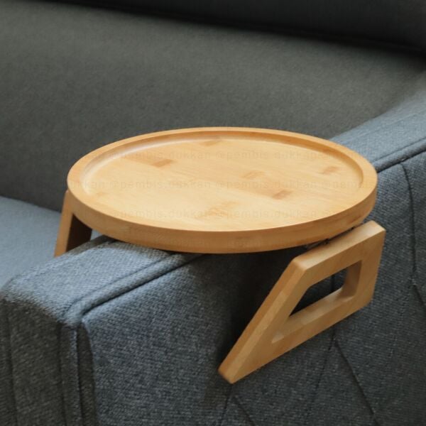 BAMBU YUVARLAK  KOLTUK KENARI - KOLÇAK - KOLTUK TEPSİSİ (1431)