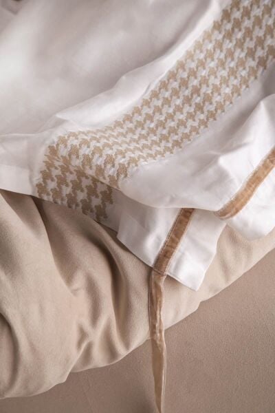 İCON KADİFE ÇİFT KİŞİLİK UYKU SETİ - BEJ