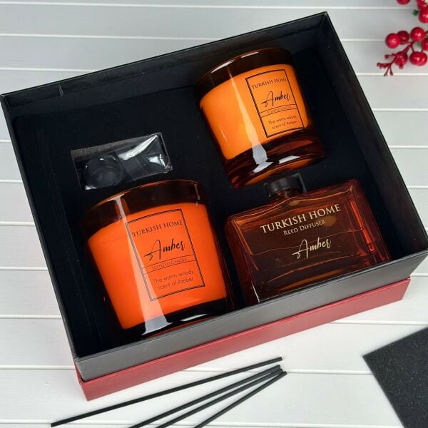 TURKISH HOME AMBER KOKULU MUM SET