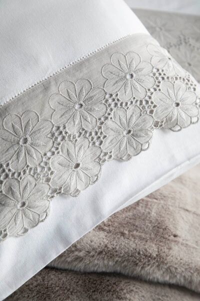 NOLAN ÇİFT KİŞİLİK BATTANİYELİ NEVRESİM TAKIMI - GRİ