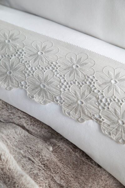 NOLAN ÇİFT KİŞİLİK BATTANİYELİ NEVRESİM TAKIMI - GRİ