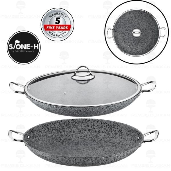 Brioni Stone-Age Gri 38 Cm Şef Tenceresi