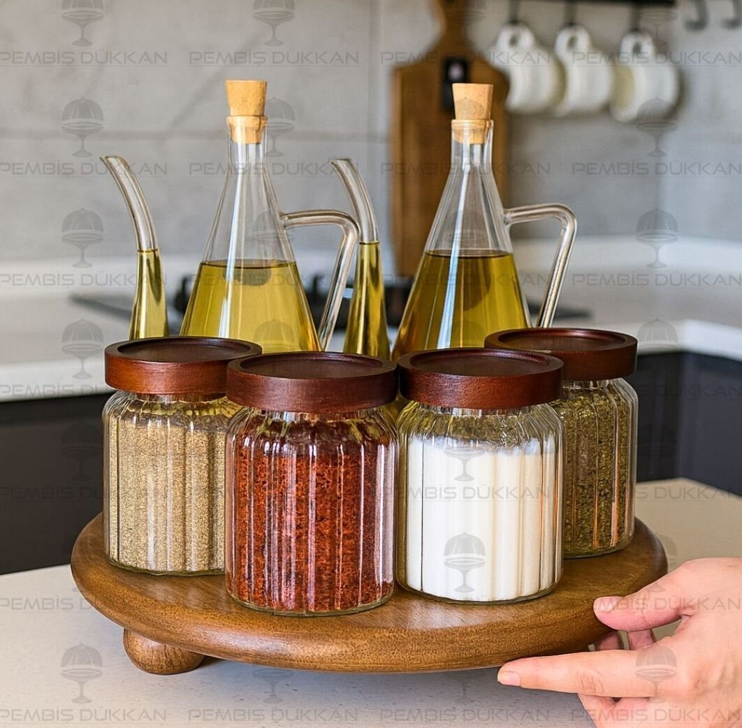 ÇİZGİLİ İBRİK YAĞDANLIK, MENNY OCAK YANI KÖŞE KOMBİN SET NO3