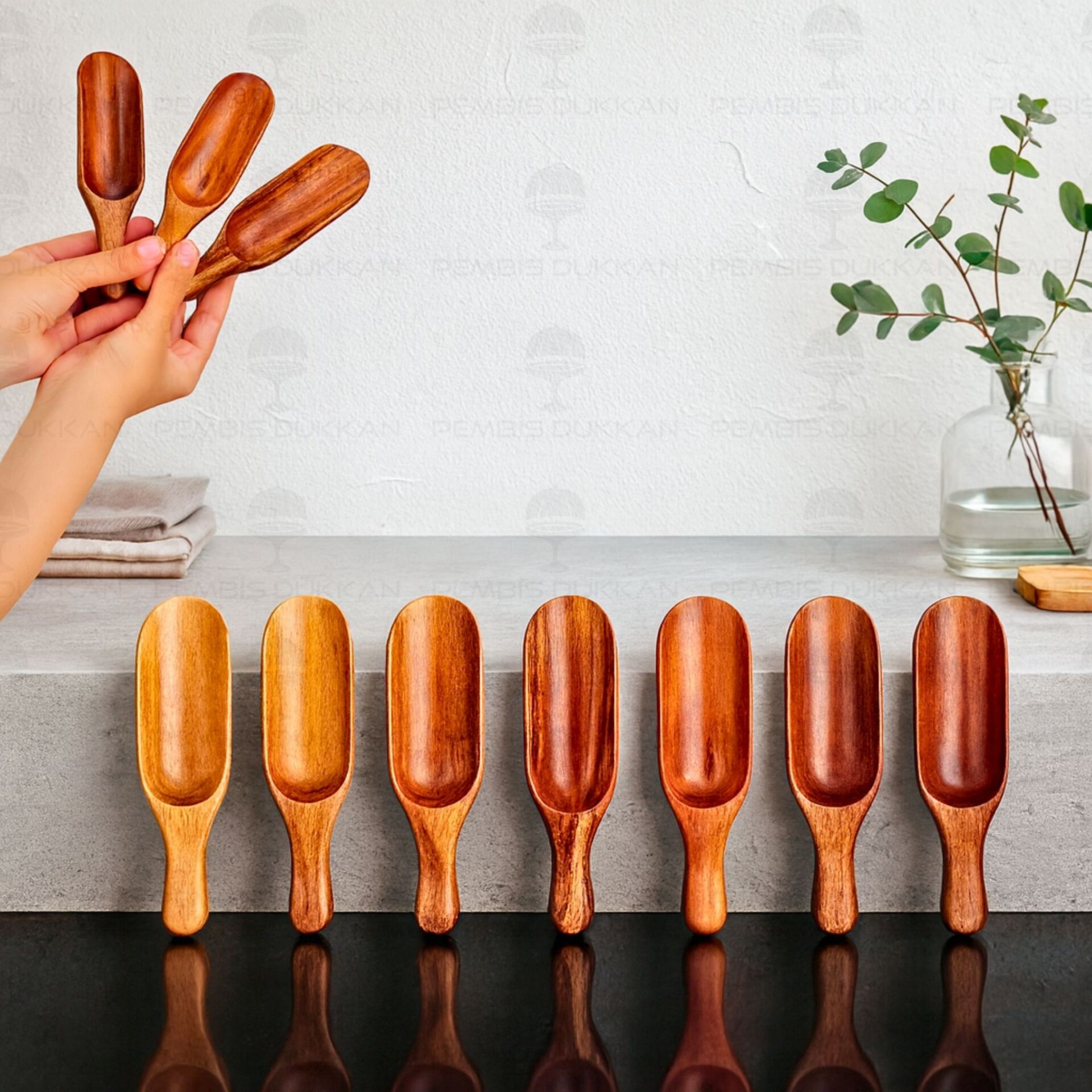 1 ADET AKASYA KÜREK ÇAY ÖLÇÜ KAŞIĞI (7B158)