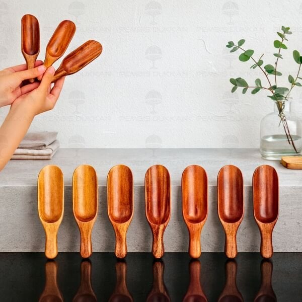 1 ADET AKASYA KÜREK ÇAY ÖLÇÜ KAŞIĞI (7B158)