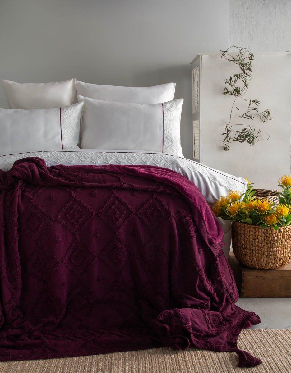 ELLİON TRİKOLU ÇİFT KİŞİLİK BATTANİYELİ NEVRESİM TAKIMI